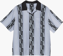 Stussy - Deco Striped Shirt - Blå - XXL