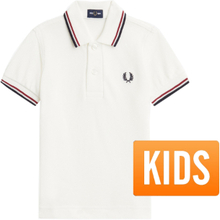 Fred Perry - My First Fred Perry Baby Polo Shirt - Wit/ Rood/ Navy