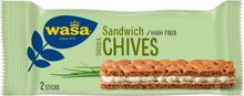 Wasa Sandwich Cheese & Chives Storpack - 24-pack