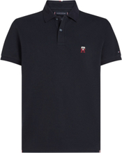 Monogram Chest Graphic Reg Polo Polos Short-sleeved Marineblå Tommy Hilfiger*Betinget Tilbud