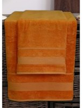 Zestaw 2 ręczników bambusowych Moreno Pomarańcz