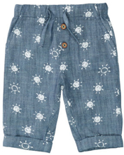 Staccato Vævet bukser blå denim mønstret