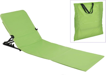 HI Sammenleggbar strandmatte med ryggstøtte PVC grønn
