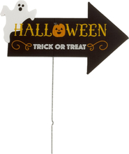 Skylt Halloween Trick or Treat