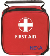 Nexa First Aid Mini, peruspukeutumissetti tilavassa laukussa, 35 kpl