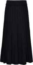 Klara Skirt Black Skirts Knitted Skirts Svart Jumperfabriken*Betinget Tilbud