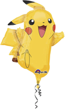 Foil Balloon Pikachu Shape 62 X 78 Cm Home Kids Decor Gul Amscan*Betinget Tilbud