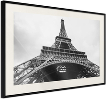 Plakat - Symbol of Paris - 60 x 40 cm - Sort ramme med passepartout