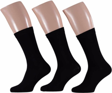Zwarte heren sokken 6x paar maat 40/46 katoen/polyester