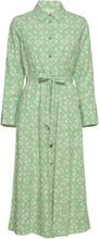 Crvimma Shirt Dress - Zally Fit Dresses Shirt Dresses Grønn Cream*Betinget Tilbud