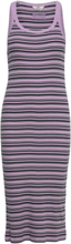 2X2 Cotton Stripe Carina Dress Knælang Kjole Multi/patterned Mads Nørgaard