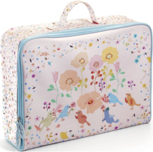 Suitcase, Birds Accessories Bags Travel Bags Pink Djeco