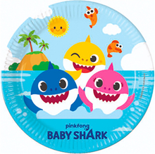 Papperstallrikar Baby Shark - 8-pack