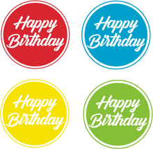 40x stuks gekleurde Happy Birthday thema bierviltjes/onderzetters
