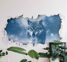 Wanddecoratie stickers Wolf in de sneeuw