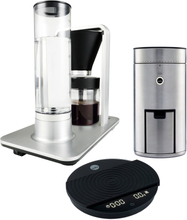 Wilfa Kaffemaskin WSP-2A + kaffekvern WSFB-100S + kjøkkenvekt