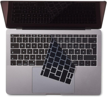 Philbert MacBook (A1534 / A1708) Keyboard Cover m. Dansk Tastatur - Sort