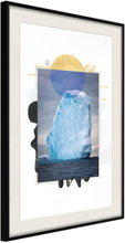 Plakat - Tip of the Iceberg - 40 x 60 cm - Sort ramme med passepartout