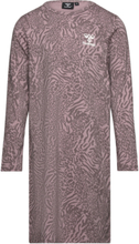 Hmlcarolina Night Dress L/S Night & Underwear Pyjamas Nightdresses Purple Hummel