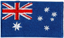Tygmärke Flagga Australien