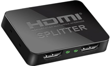 HDMI Splitter 1 til 2. 4K splitter med 1x input - 2x output.