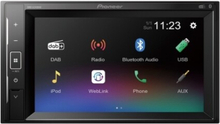 Pioneer DMH-A240DAB, lajittelu, 2 DIN, 200 W, Android, iOS, AAC,FLAC,MP3,WAV,WMA, BMP,JPEG