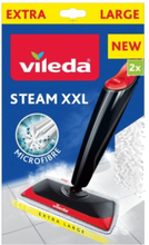 Vileda Steam XXL, Puhdistustyynyt, Valkoinen, Mikrokuitu, 400 mm, 2 kpl