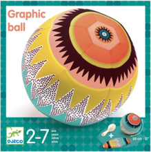 Graphic Ball - 30 Cm Toys Outdoor Toys Outdoor Games Multi/patterned Djeco