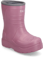 Thermal Wellies - Embossed Shoes Rubberboots High Rubberboots Pink CeLaVi