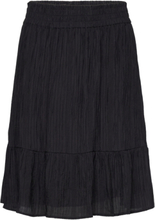 Anaisnn Skirt Solid Knælang Nederdel Black Noa Noa