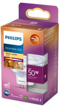 Philips: LED GU5.3 Spot 50W 12V Dimbar WarmGlow 621lm