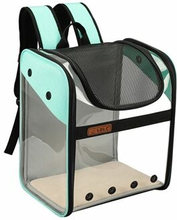 LDLC QS-049 Cat Backpack Carrier Breathable Visual Window PVC Pet Backpack for Cat and Small Puppy
