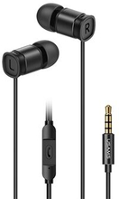 USAMS EP-46 3.5mm In-ear Wired Aluminum Alloy Earphone Headphone with Mic for Mobile Phones and Tabl