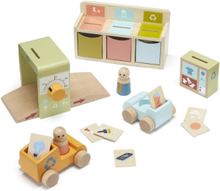 Recycling Station Aiden Toys Playsets & Action Figures Wooden Figures Multi/patterned Kid's Concept