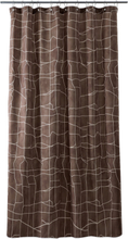 Mosaic Shower Curtain W/Eyelets 200 Cm Home Textiles Bathroom Textiles Shower Curtains Brun Compliments*Betinget Tilbud