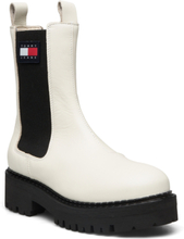 Tjw Urban Chelsea Shoes Chelsea Boots Ankle Boots Ankle Boot - Flat Creme Tommy Hilfiger*Betinget Tilbud
