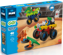 Plus-Plus Go! Monster Truck Set Toys Building Sets & Blocks Building Sets Multi/mønstret Plus-Plus*Betinget Tilbud