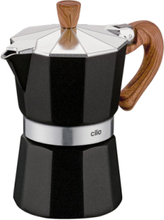 Espresso Maker Classico Natura 3 Cups Home Kitchen Kitchen Appliances Coffee Makers Moka Pots Svart Cilio*Betinget Tilbud