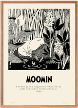 Moomin X Pstr Studio - Long Journey Home Decoration Posters & Frames Posters Black & White PSTR Studio*Betinget Tilbud