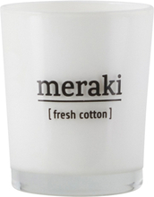 Meraki Fresh Cotton Scented Candle Small