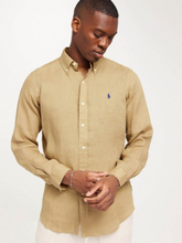 Polo Ralph Lauren 100% Linen Shirt Long Sleeve-Sport Linskjorter Beige/Khaki