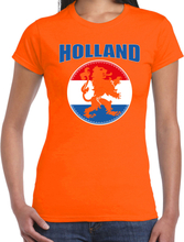 Oranje t-shirt Holland met oranje leeuw voor dames - Holland / Nederland supporter shirt EK/ WK