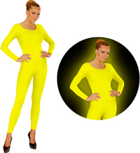 Bodysuit UV Neon Gul - Small/Medium