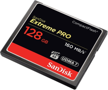 SanDisk Extreme Pro - Flashhukommelseskortti - 128 GB - 1000x/1067x - CompactFlash-levyjä