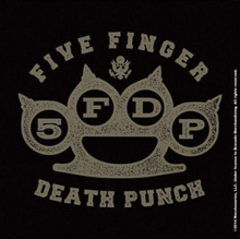 Five Finger Death Punch Single Cork Coaster: Brass Knuckle