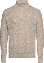 Hoven Masc Sweater Knitwear Half Zip Pullover Beige Dale Of Norway*Betinget Tilbud