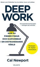 Deep Work : hur du finner fokus och djupjobbar i en distraherande värld - strategier för kontroll, mindre stress och digital minimalism