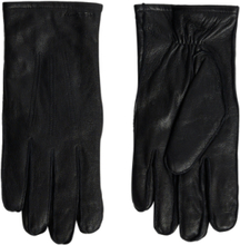 Milo Leather Glove Accessories Gloves Finger Gloves Svart J. Lindeberg*Betinget Tilbud