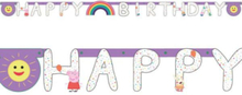 Happy Birthday Banner 2,2 meter - Peppa Pig