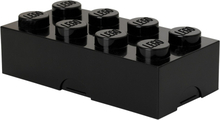 LEGO broodtrommel Brick 8 junior 20 x 10 x 7,5 cm PP zwart